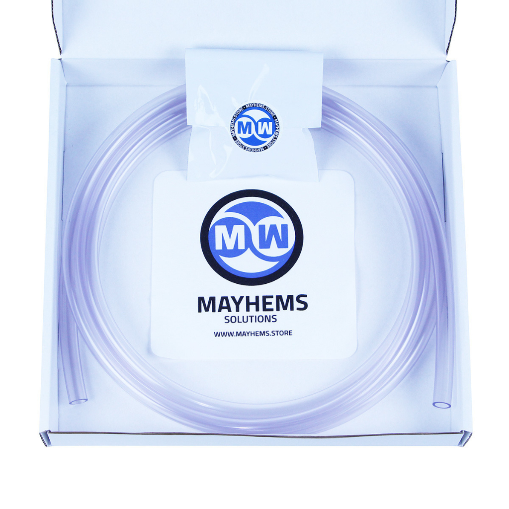 Mayhems Ultra Clear Flex Schlauch 10mm ID X 16mm OD - Hochflexibel PVC Schlauch 3m | Für Wasserkühlung