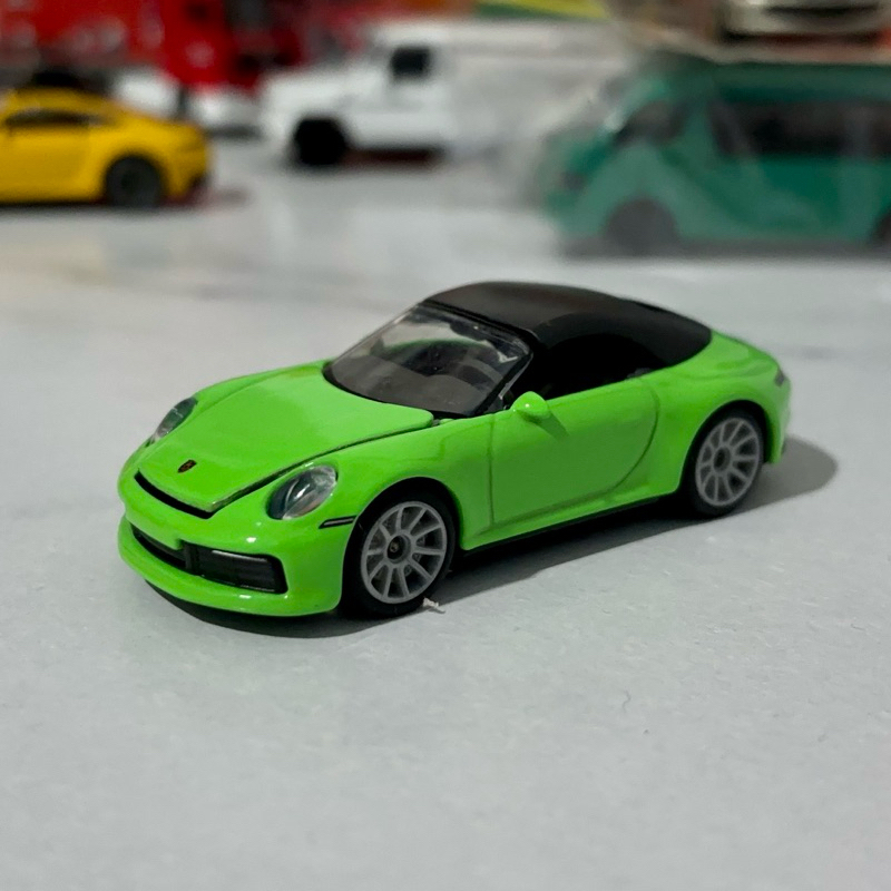 Majorette Porsche 911 Carrera S Green Convertible Rubber Wheels ...