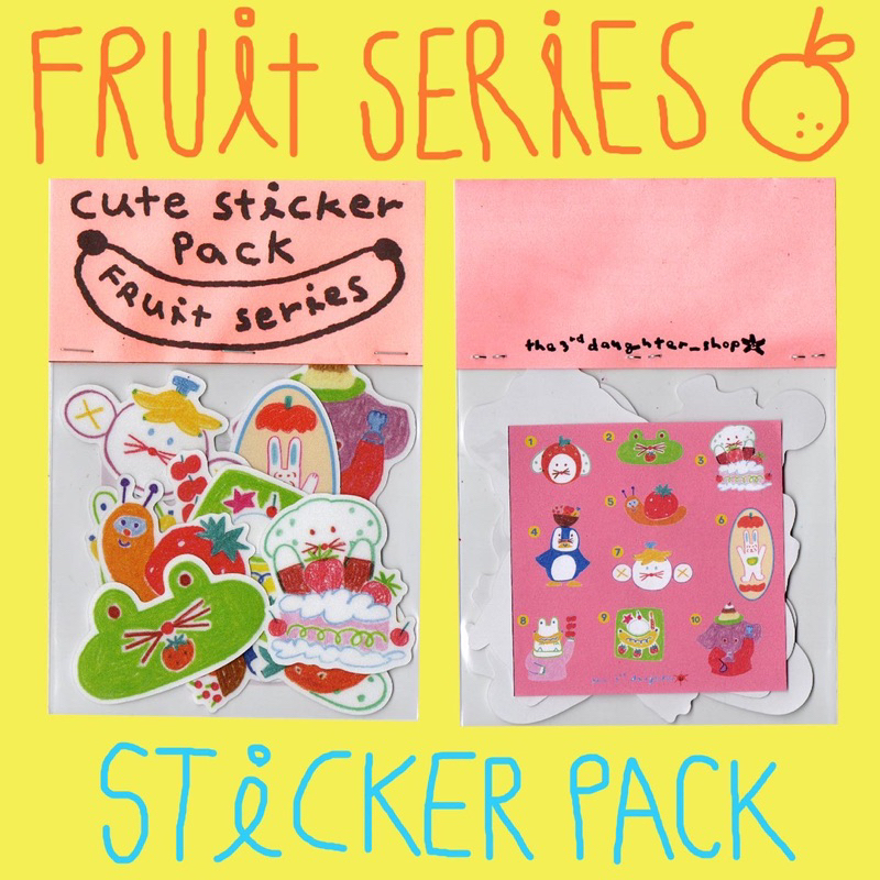 Cute sticker pack fruit series | Shopee Philippines