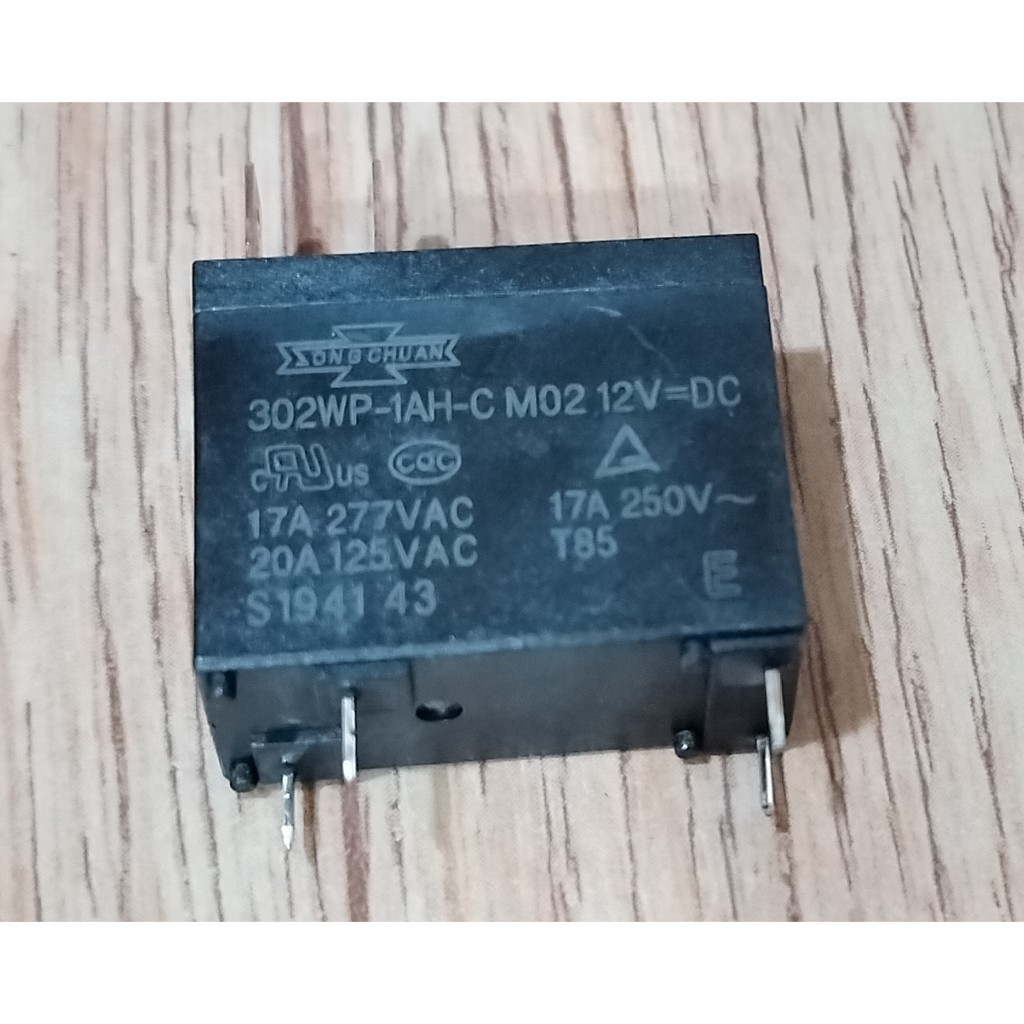Relay 302WP-1AH-C Song Chuan 12V 20A/250V Electrical Circuit Board ...