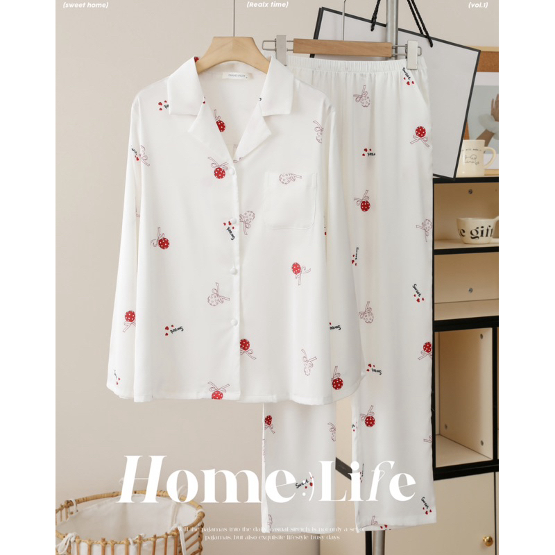 Premium Silk Satin Pyjamas (Diane Sally brand) | Shopee Philippines