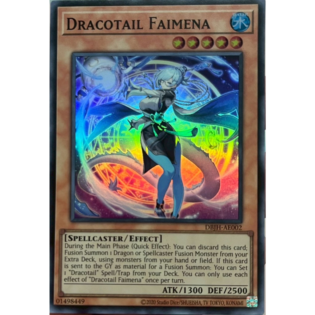 Yugioh Asia-Eng [DBJH-AE002] Dracotail Faimena (Super Rare) Authentic ...