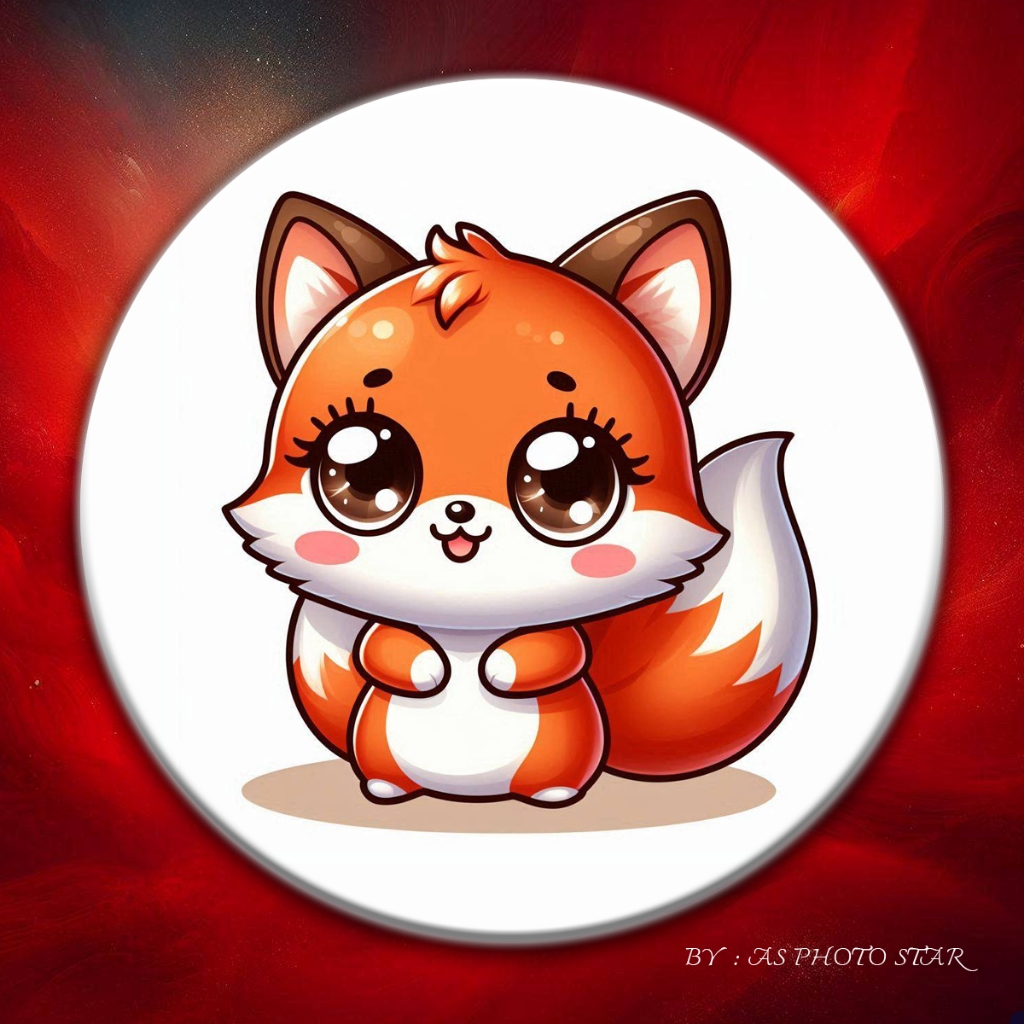 Nine-Tailed Fox Fire Element Peanut Cute Art Toy Cartoon Gift ...