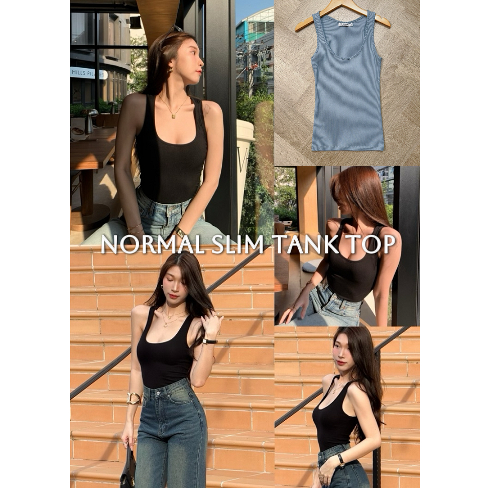 Normal slim tank top 390.- Fit Soft Fabric Smooth Comfortable To Wear ...