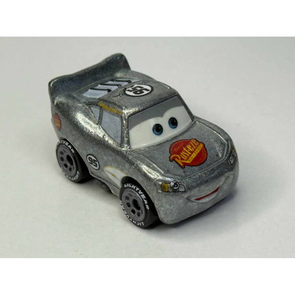 DISNEY PIXAR CARS MINI RACERS McQueen Silver Outside Pack | Shopee ...