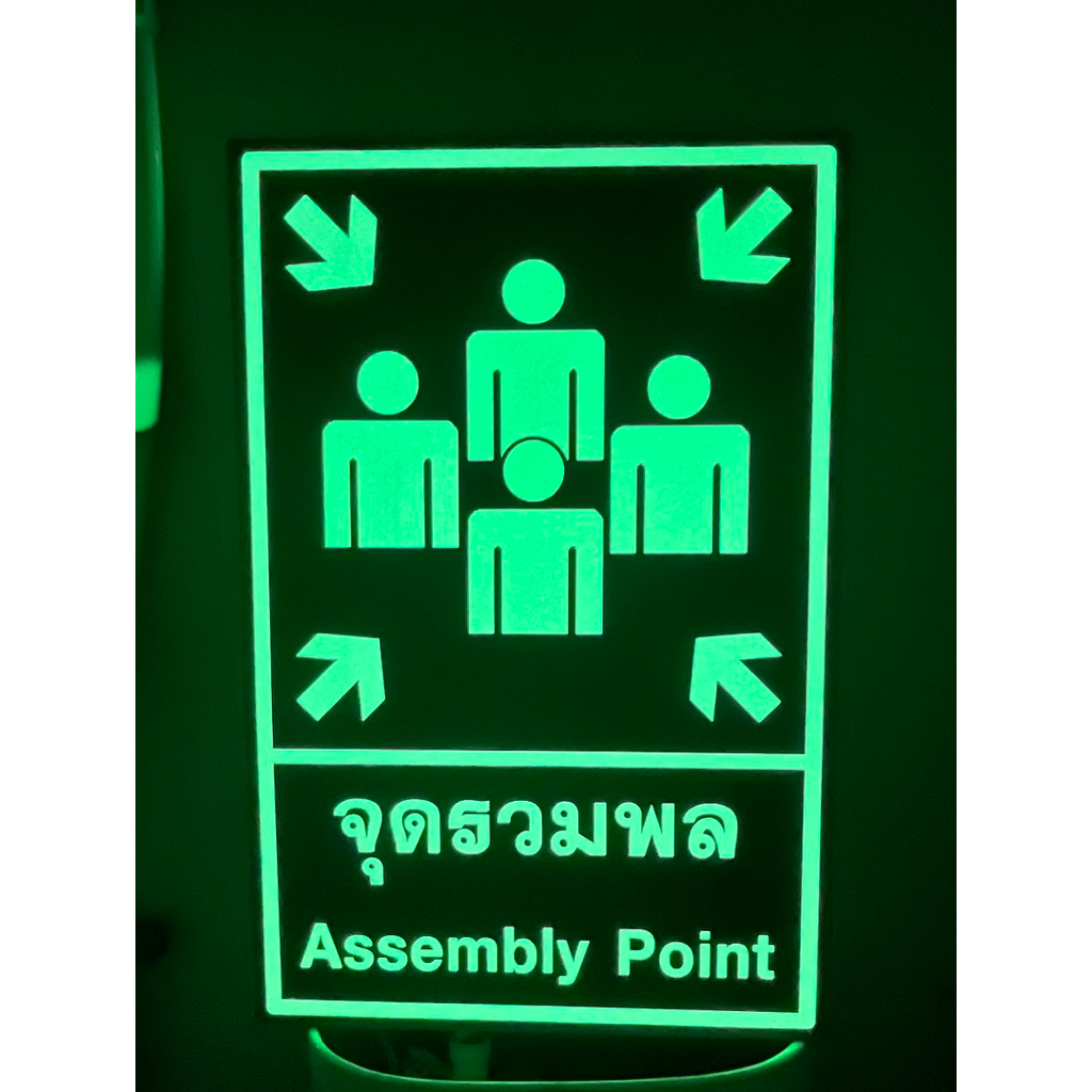 Combination Point Sign Found In The Dark Aluminum Material | Shopee ...
