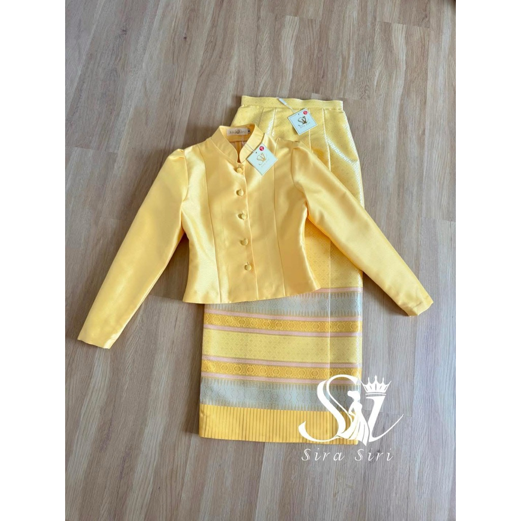 Very Soft Yellow Color Chitlada Thai Dress Sira Siri Father's Day ...