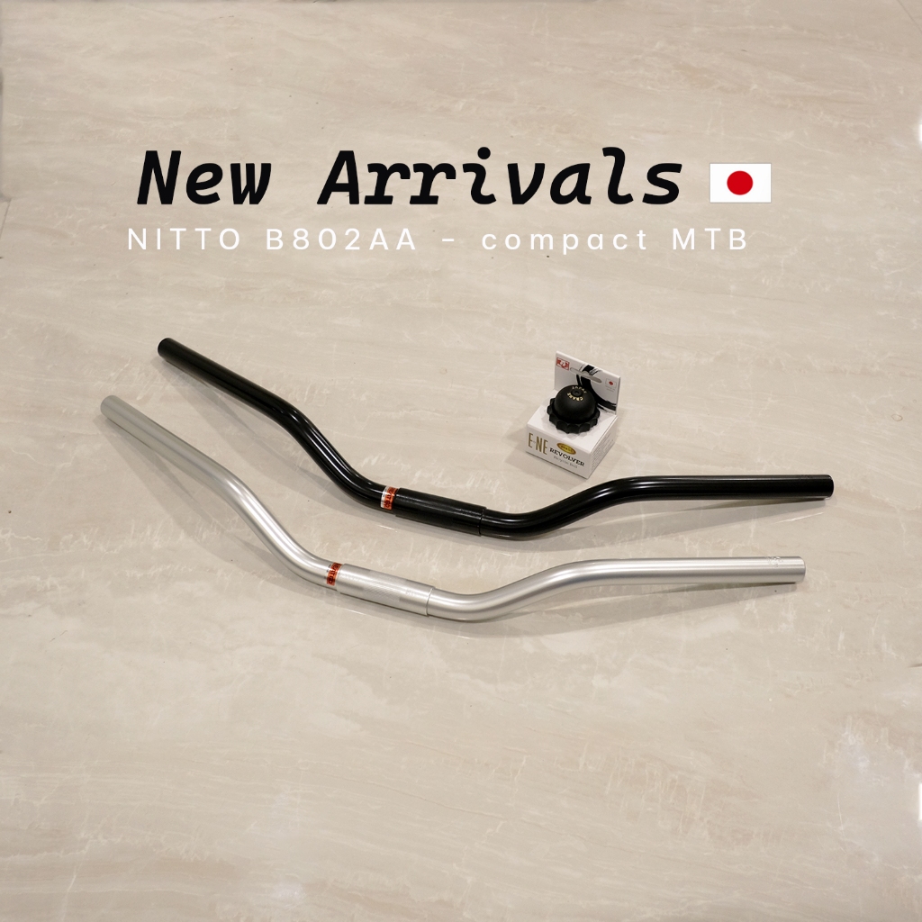 NITTO B802aa riser bar 25.4x660mm Compact MTB Handlebar | Shopee ...