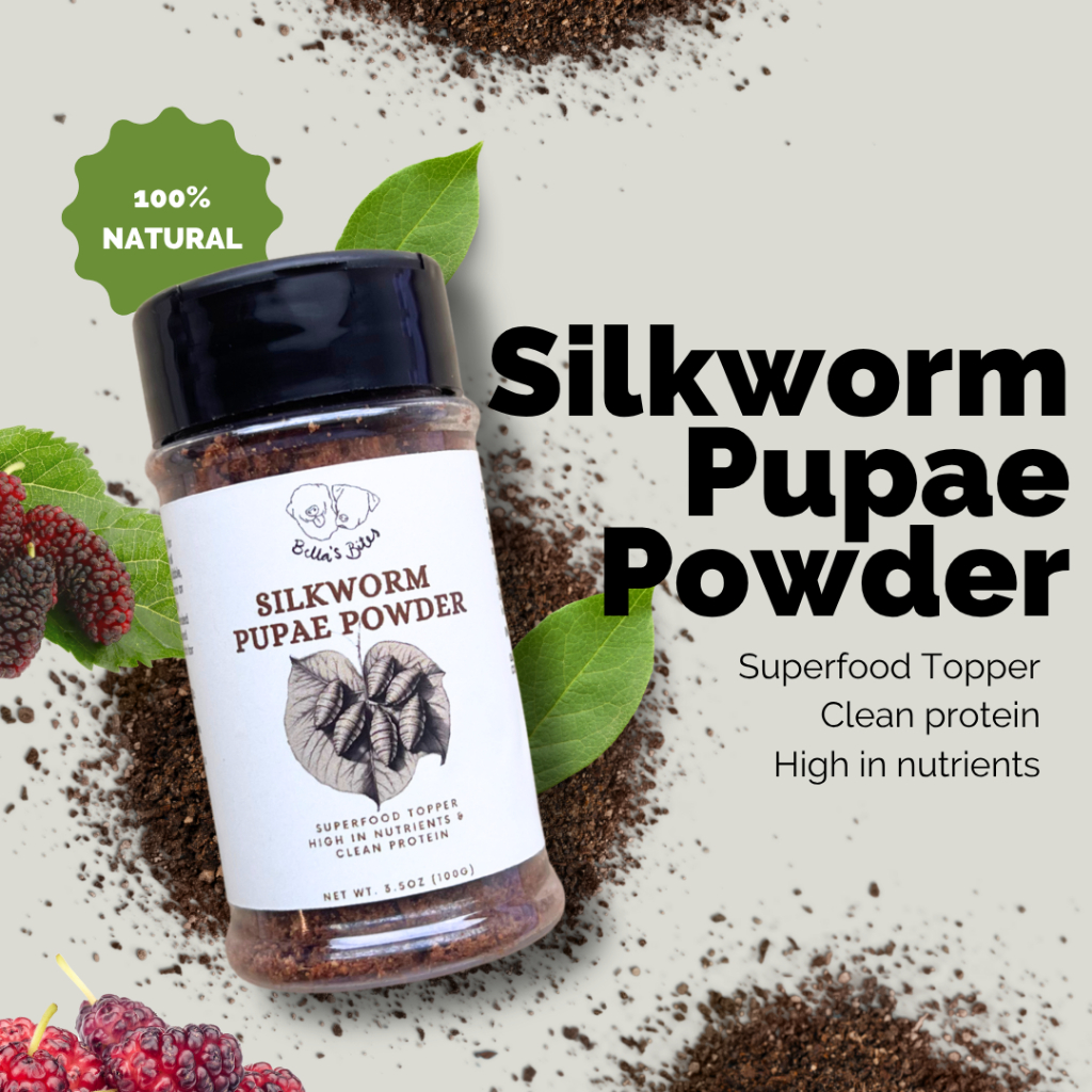 Insect Powder Bella's Bites Cricket and Silkworm Pupae for Dogs and ...
