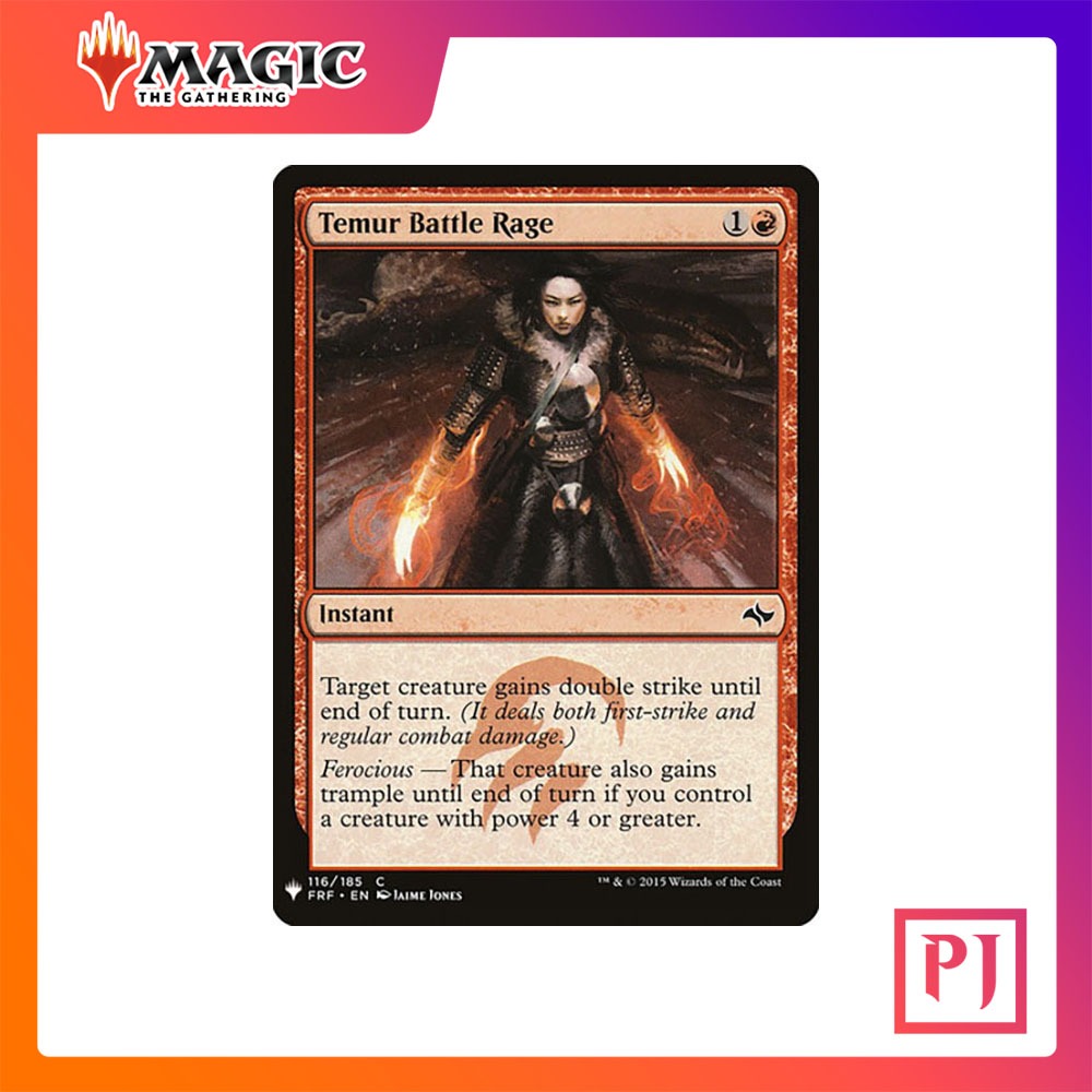 [MTG] Temur Battle Rage (Fate Reforged) [MB1] [RED] [COMMON] [NORMAL ...