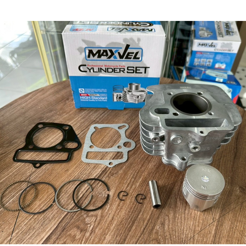 Wave 100 Cylinder Head Original Std50mm Complete Set With KFM Assembly ...