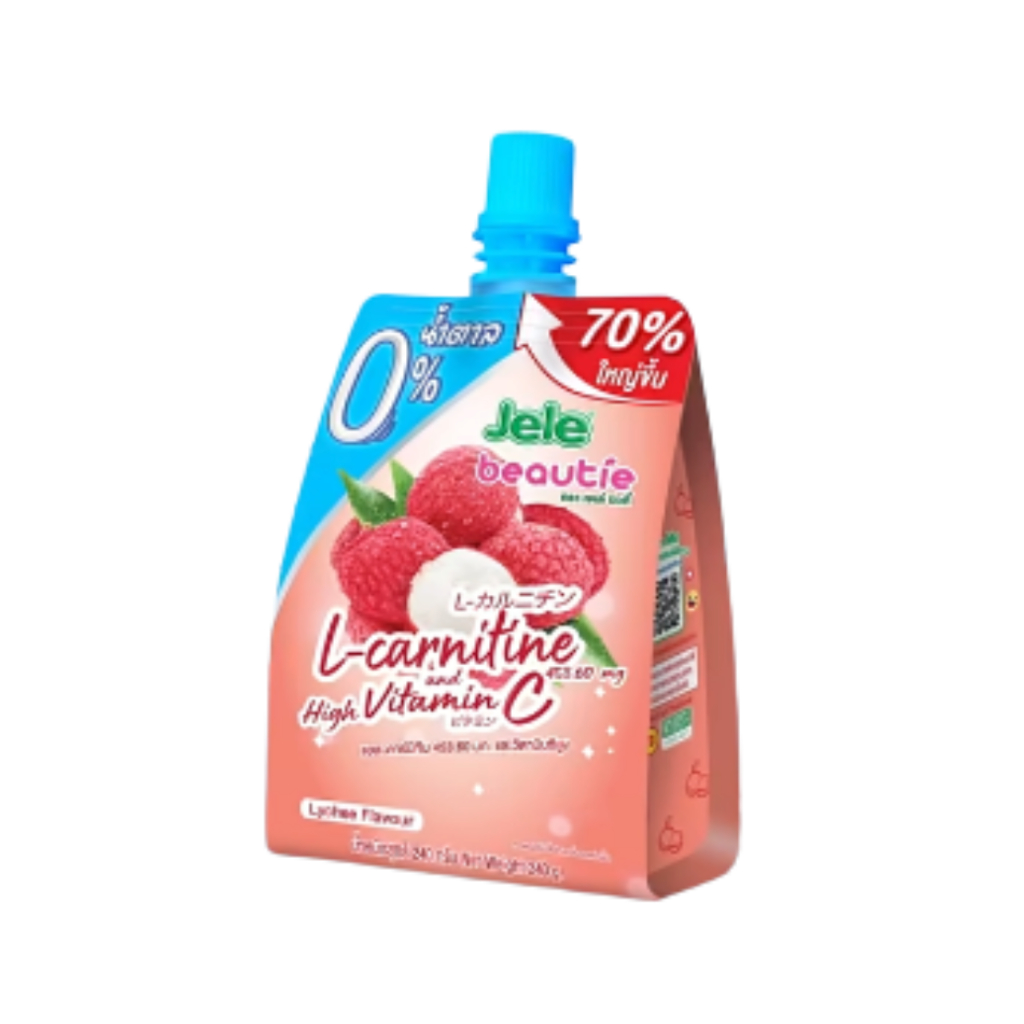 jele beautie l carnitine Jele Beautie Jelly Beauty Fruit Contains Vitamins Collagen Low Calories  140/150 Grams Jelly Drink