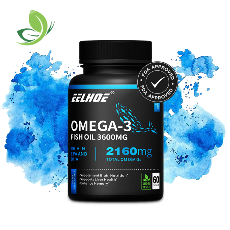 Fish Oil 3 600mg Omega 3 Fatty Acids Nourishes Heart & Cardiovascular ...