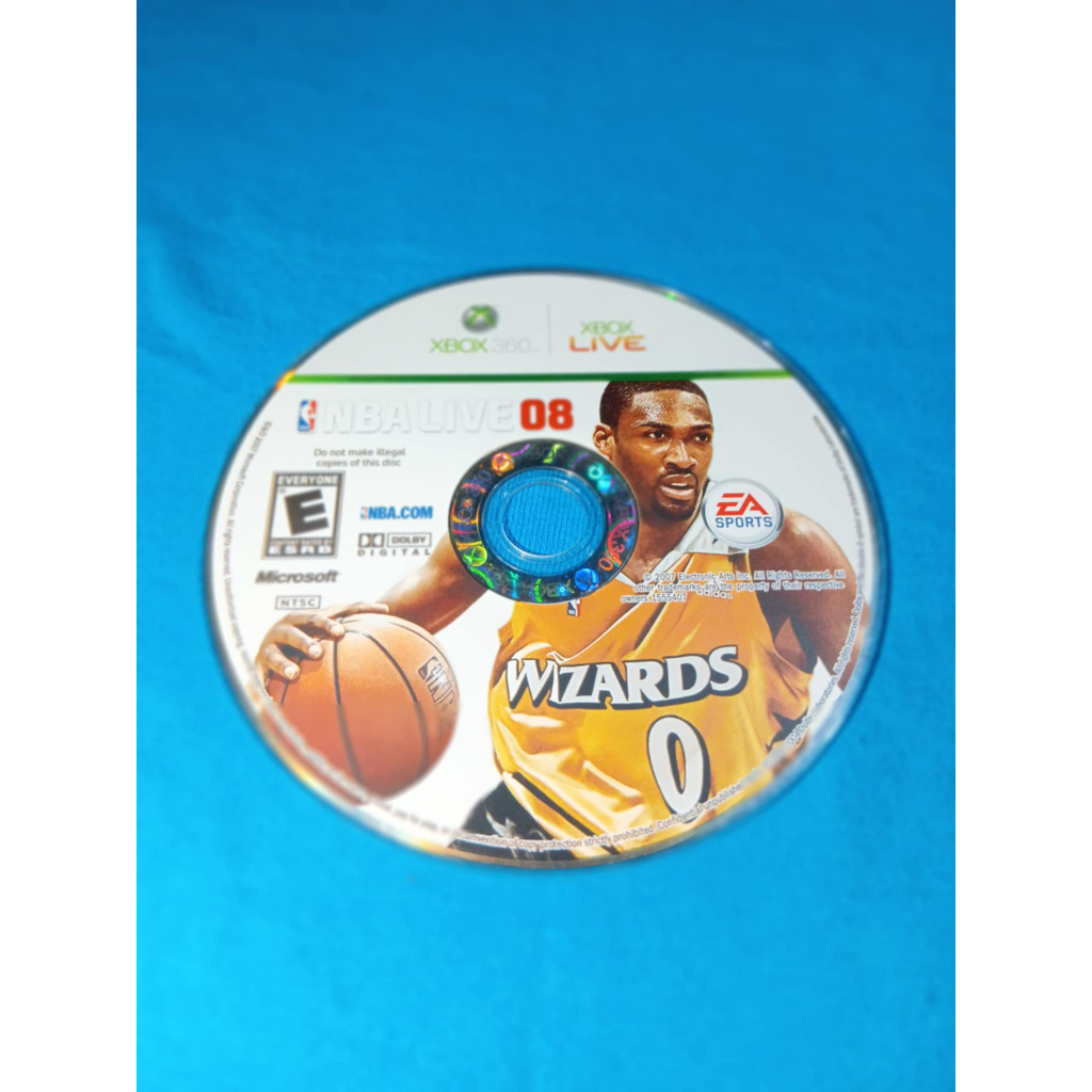 NBA Live 08 (Xbox 360 USA)-Original Disc (Loose) Tested | Shopee ...