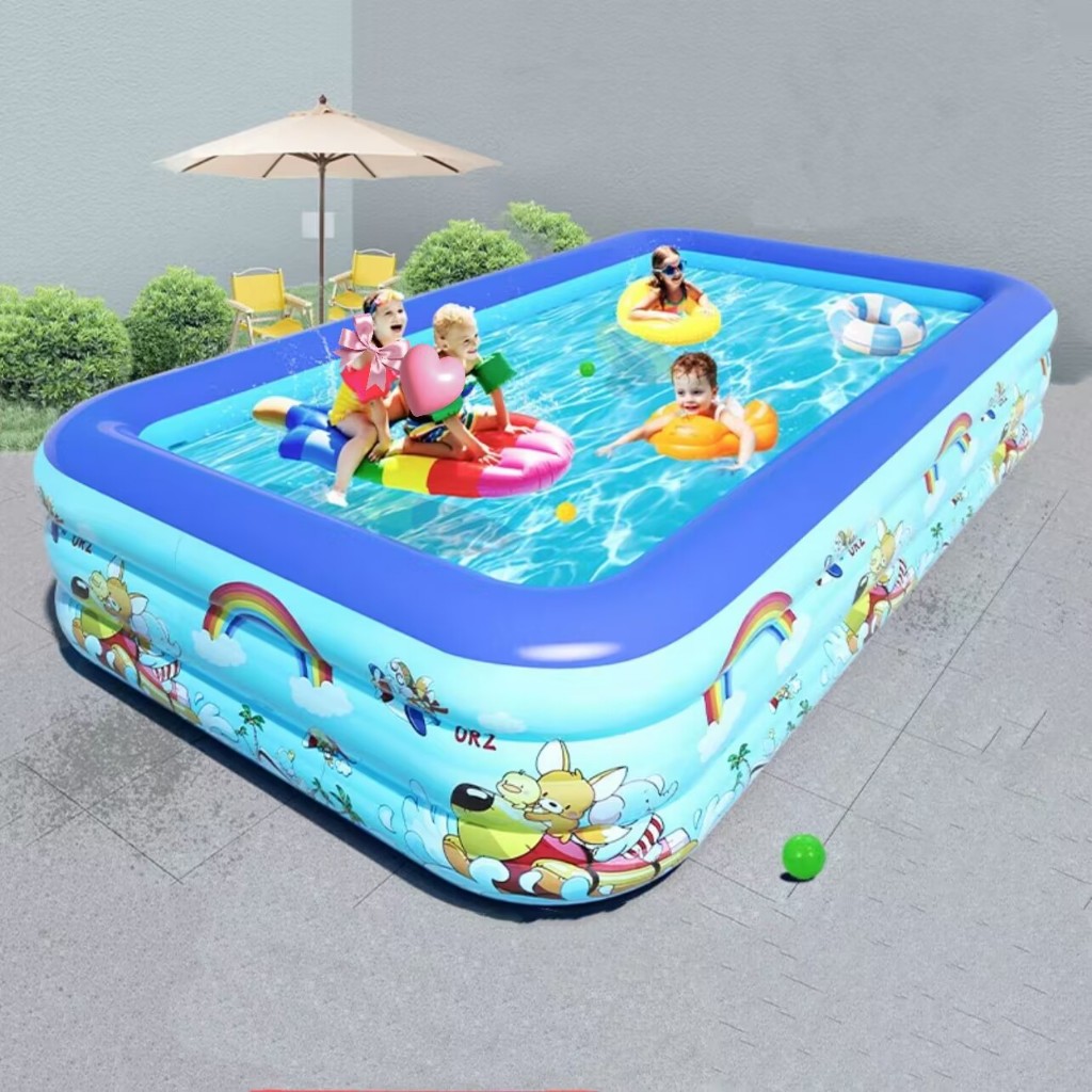 3 Meter Inflatable Pool 3 Floors 3-Layer Long 3.Mummy 1.75m Wide Height ...