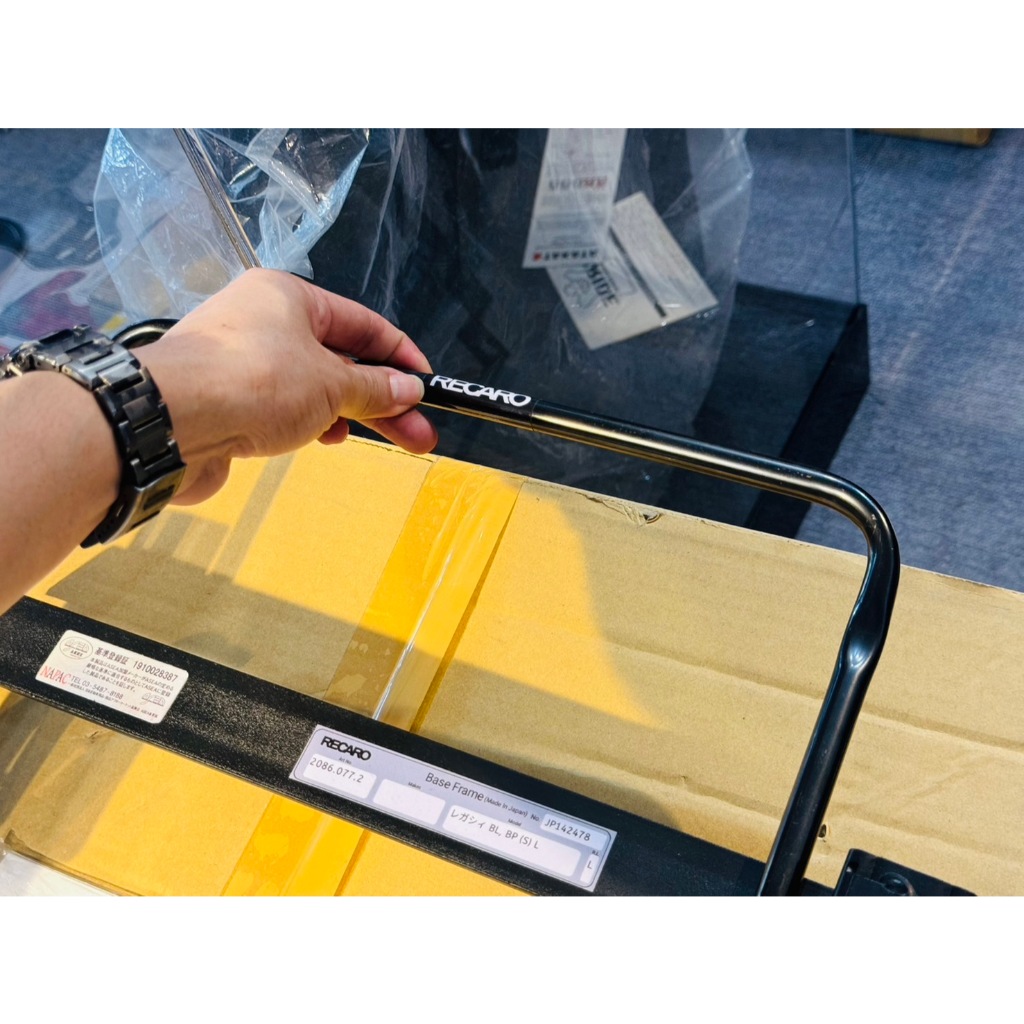RECARO STICKER Attached To The SEAT RAIL FIA SAFETY JAPAN Good Work ...
