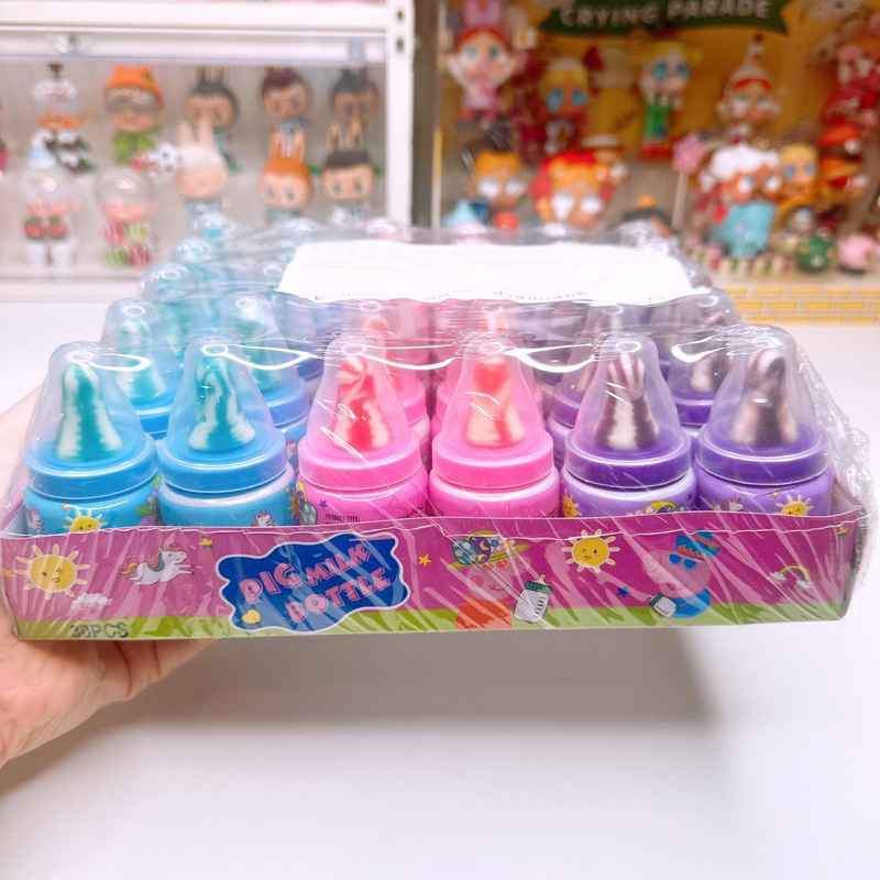 Peppa Pig Nipple Milk Bottle Candy Fdathai 1 Box 30 Pcs Shopee