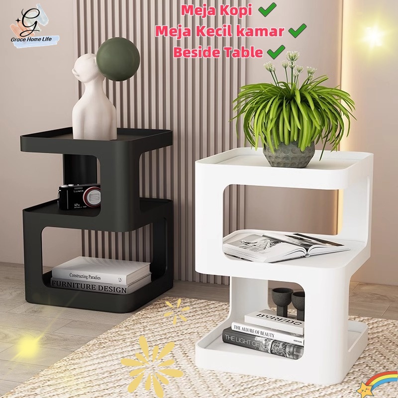 COD Nordic Bedside Table Storage Small Coffee Sofa Side | Shopee ...