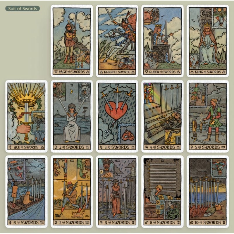 Akashic Eye Tarot White Border Edition Authentic Gypsy cards Cute ...