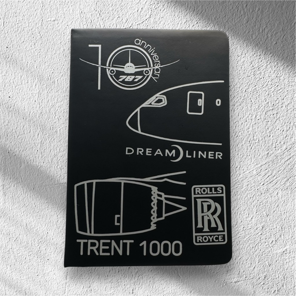 Notebook 10th Anniversary Pattern The B787 Dreamliner Of The Thai ...