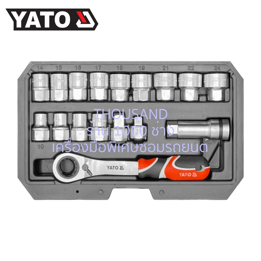 Matraca De Dados Pasantes De 17 Pz Yato Yt-38653 | Meses sin interés