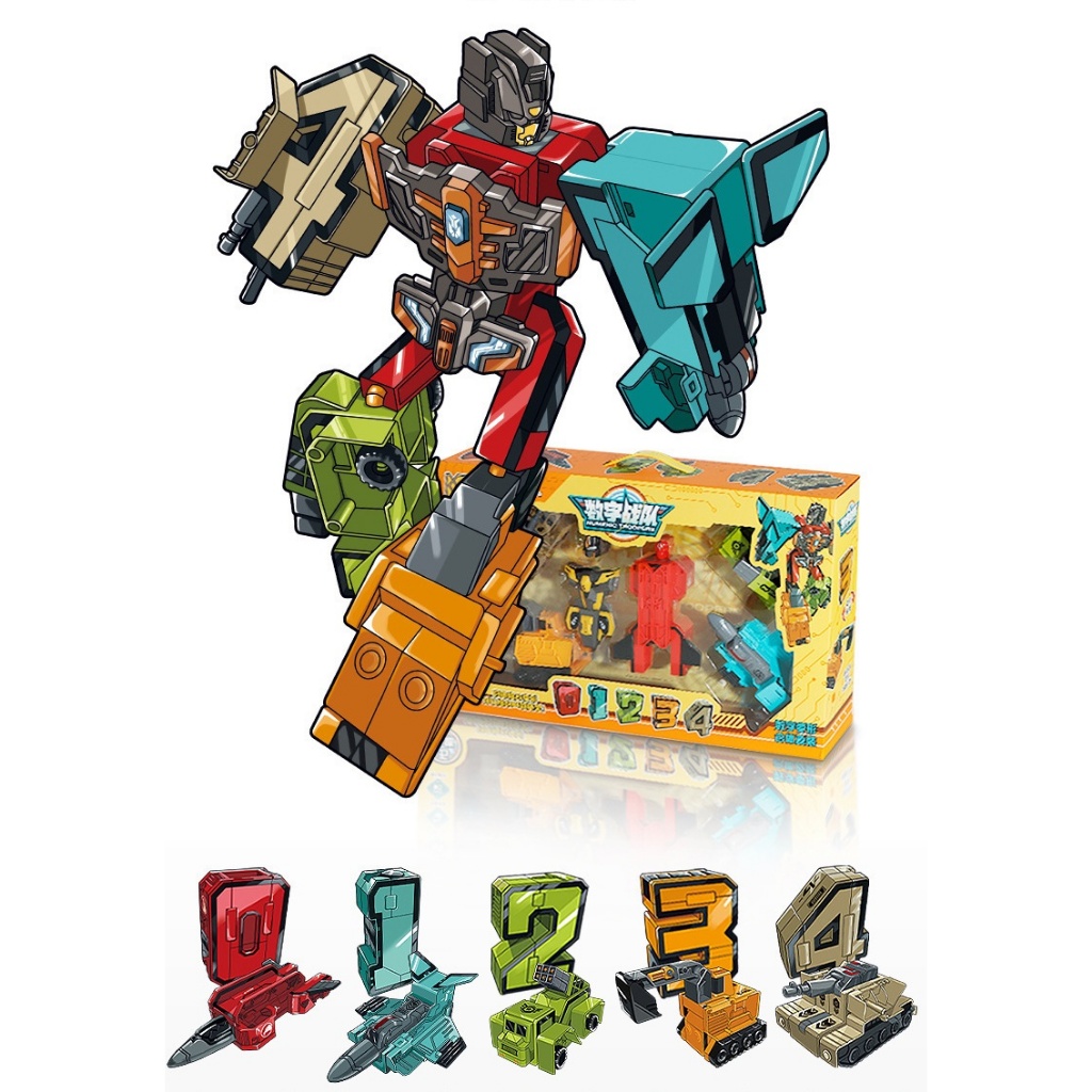 Number Transforming Robot Set | Shopee Philippines