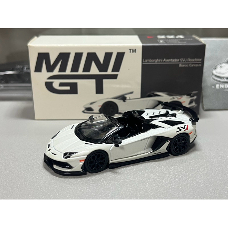 MINI GT No.224 Lamborghini Aventador SVJ Roadster Bianco Canopus ...