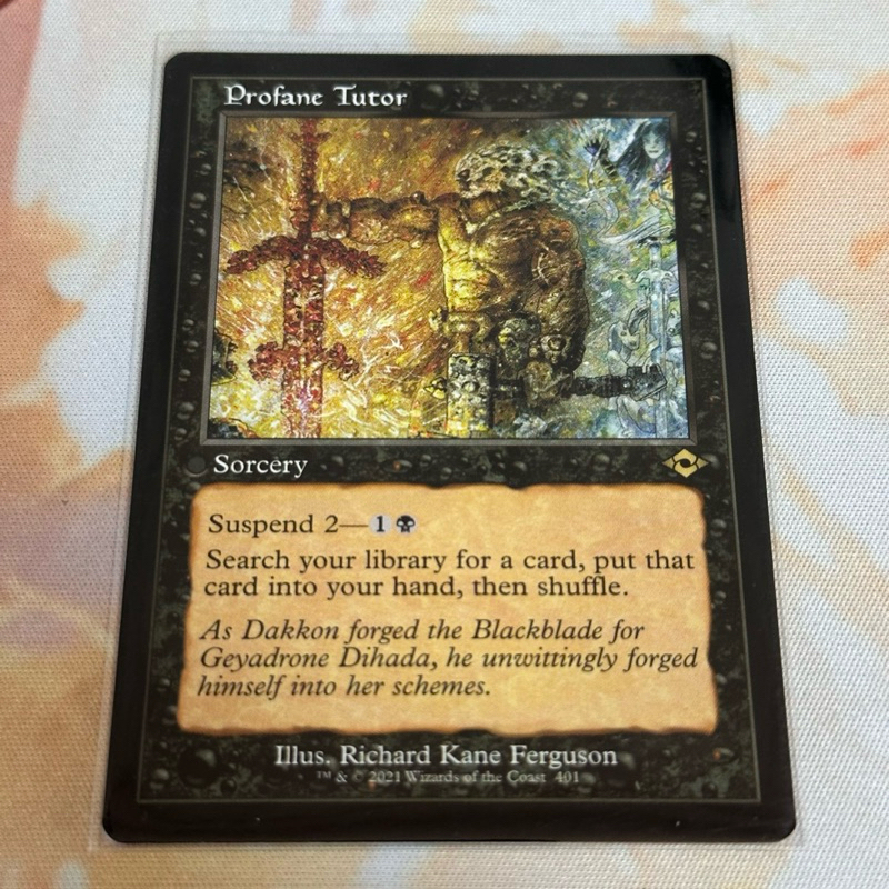 Modern Horizons 2 Variants: Profane Tutor (Retro Frame) | Shopee ...