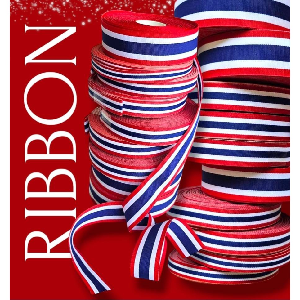 270cm Tape ribbon Fabric Printed With Thai National Flag Pattern ...