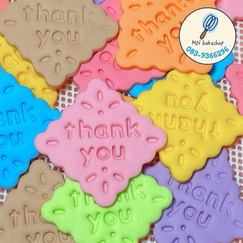 Fondant Sugar Thank you Cookie Sign For Decorating Desserts Can Eat It ...