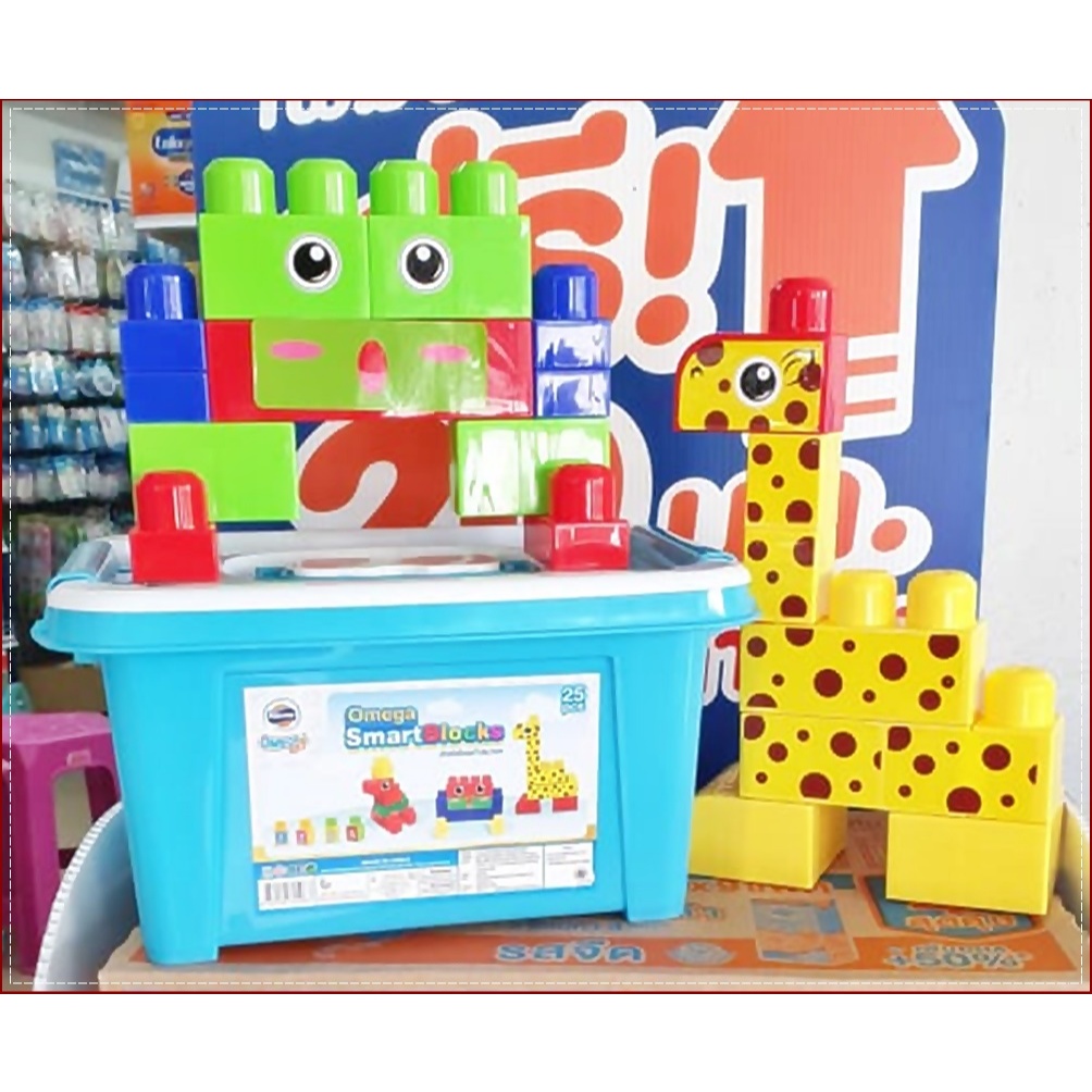 Omega Smart Blocks Building Box 25 Large Puzzles With Lock Lid Boxes ...
