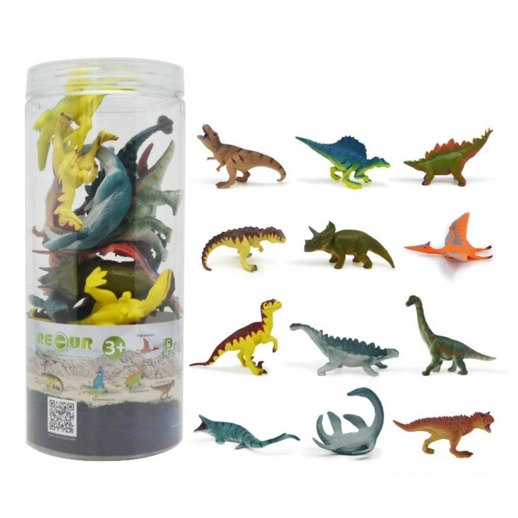 RECUR Playset Tubes Dinosaur Species/Wildlife Animals/Ocean Marine Life ...
