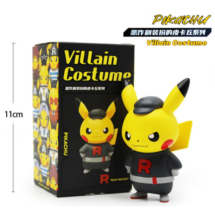 Pokemon] Villain Costume Pikachu Figure - | Shopee Philippines