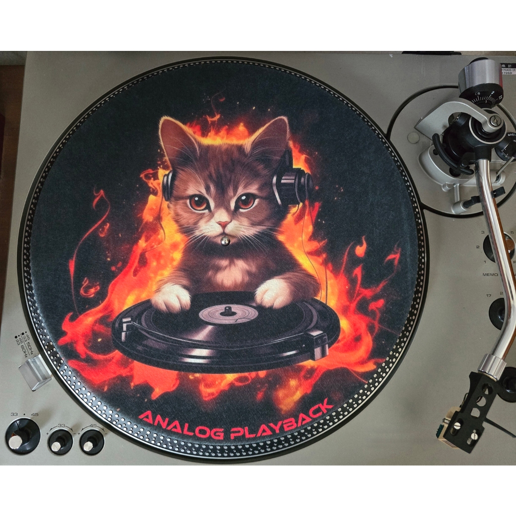 Turntable Felt Slipmat Cat2 Design 12 