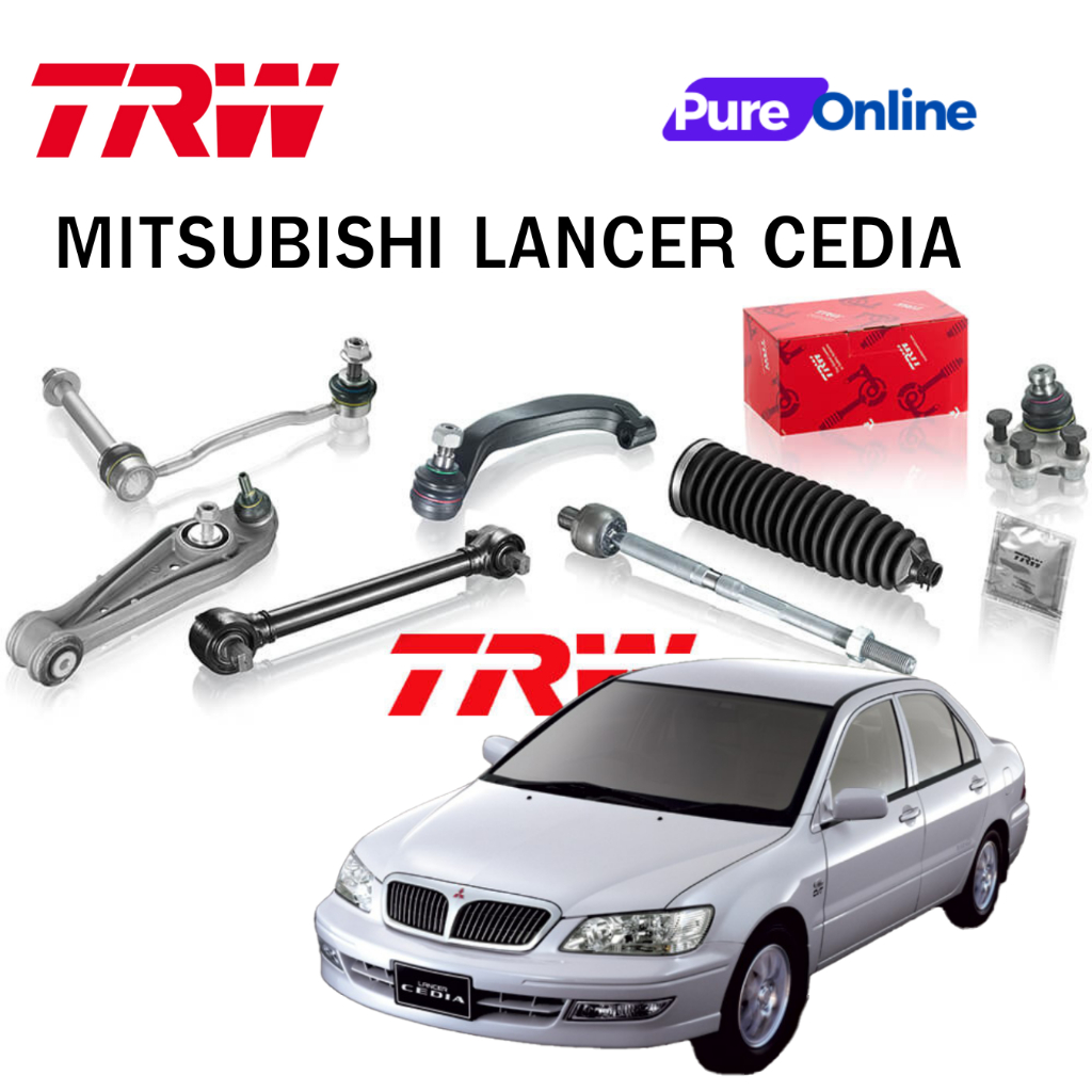 TRW Suspension MITSUBISHI LANCER CEDIA Lower Arm Tie Rod End Rack ...