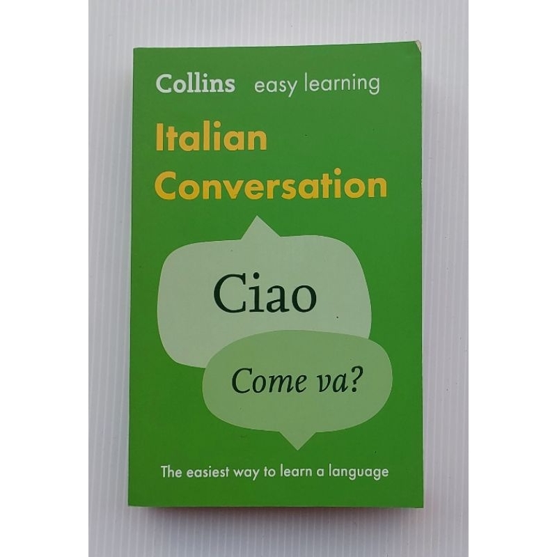 Book Dictionary Italian Collins easy learning Conversation 308Page ...