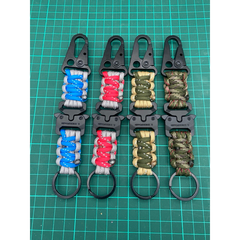 Paracord Rope Keychain With Quick Release Lock Head Strong And Durable ...