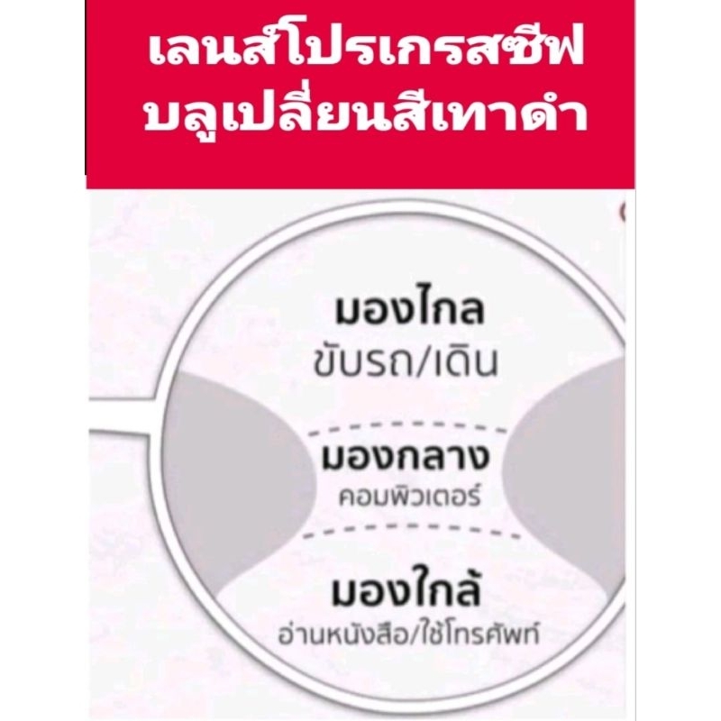 P04 Progressive Lenses Dark Black Gray Replacement Lens Blue Heart