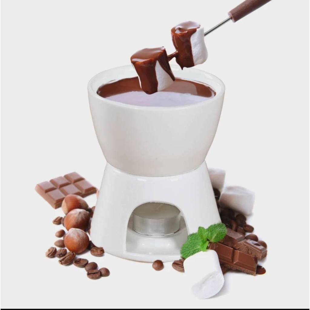 Creative Ceramic Cup A, Fondue Mug Ceramic Melting Pot Fondue Mug Fondue, A_Multi-Color Creative