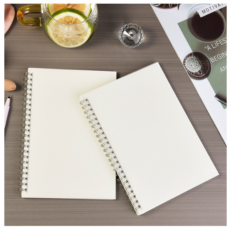 Ring Notebook Wire Note Clear Cover A6 Blank No Lines | Shopee Philippines