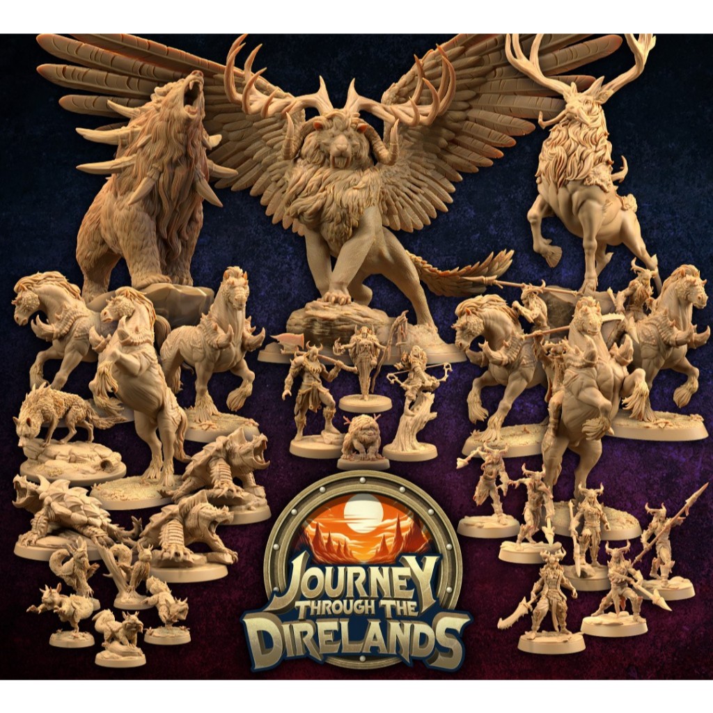 Journey Through The Direlands-Model For DnD miniature [Made to order ...