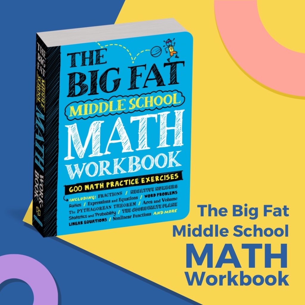 The Big Fat Middle School Math Workbook Book Mathematics Exercise ...