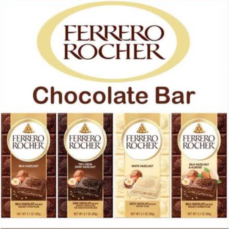 ferrero rocher bar Chocolate 90g | Shopee Philippines