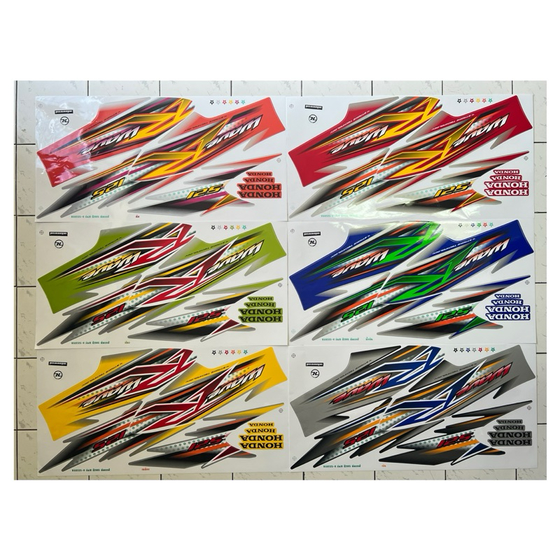 Sticker Wave 125R Model 10 Year 2005 125R 10 2005 Sticker For ...