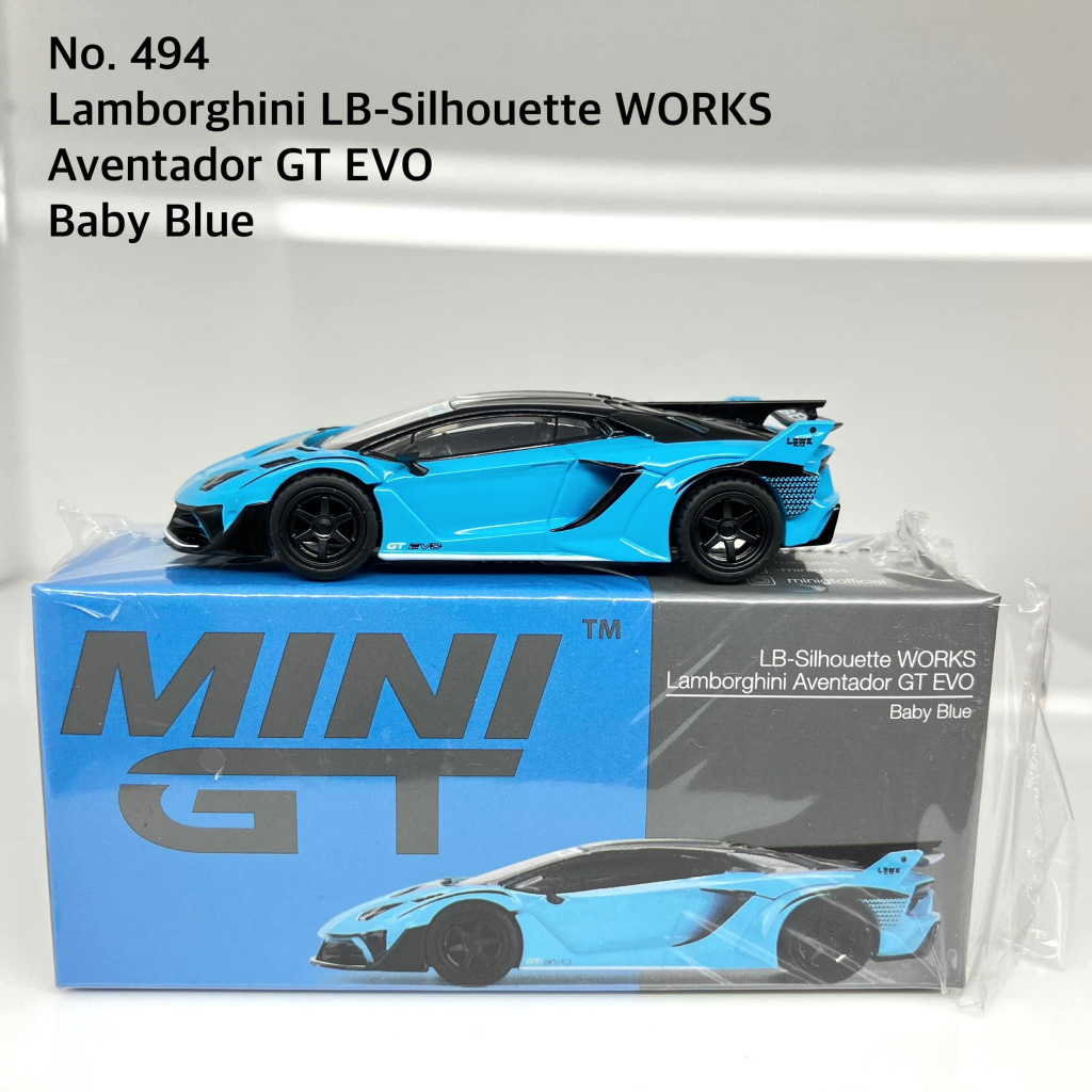 Buy Breatoi Mini GT 1/64 Lamborghini LB-Silhouette Works Aventador GT EVO Baby Blue Online at Low Prices in India