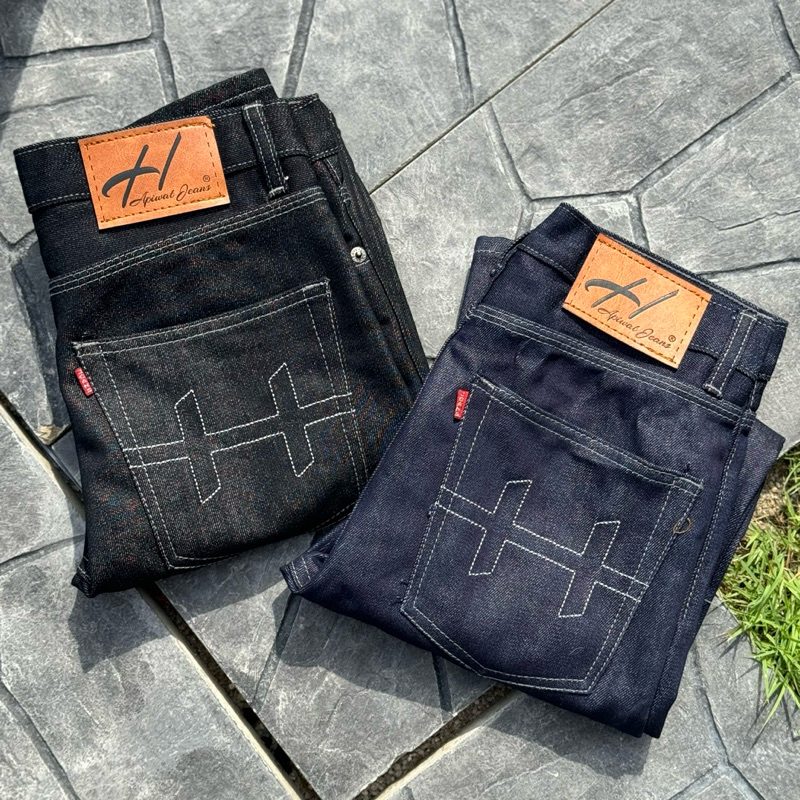Gray Thread Zip Small Leg Jeans | Shopee Philippines