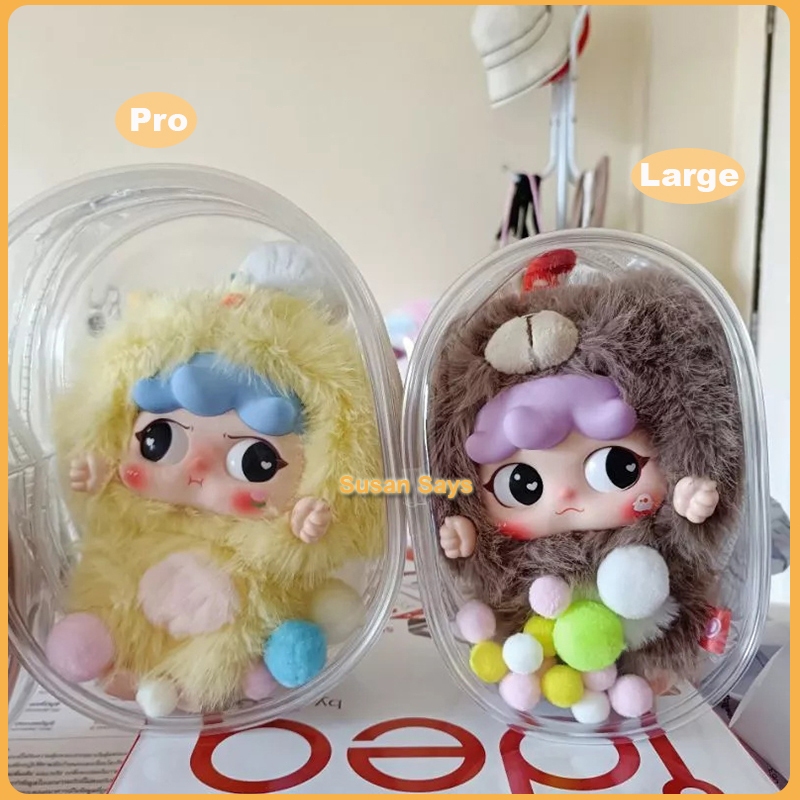 Upsetduck Lulu pig Bag Labubu v2 Transparent Pouch Doll Box Storage ...