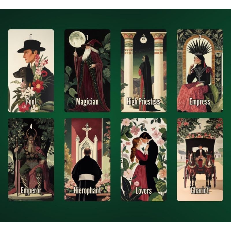 Nightshade Tarot Genuine Gypsy cards Vintage Lines oracle decks ...