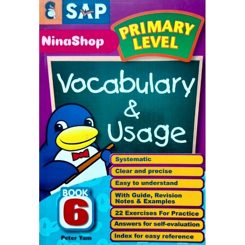 English Book SAP Primary Level Vocabulary and Usage+Answer Key | Shopee ...