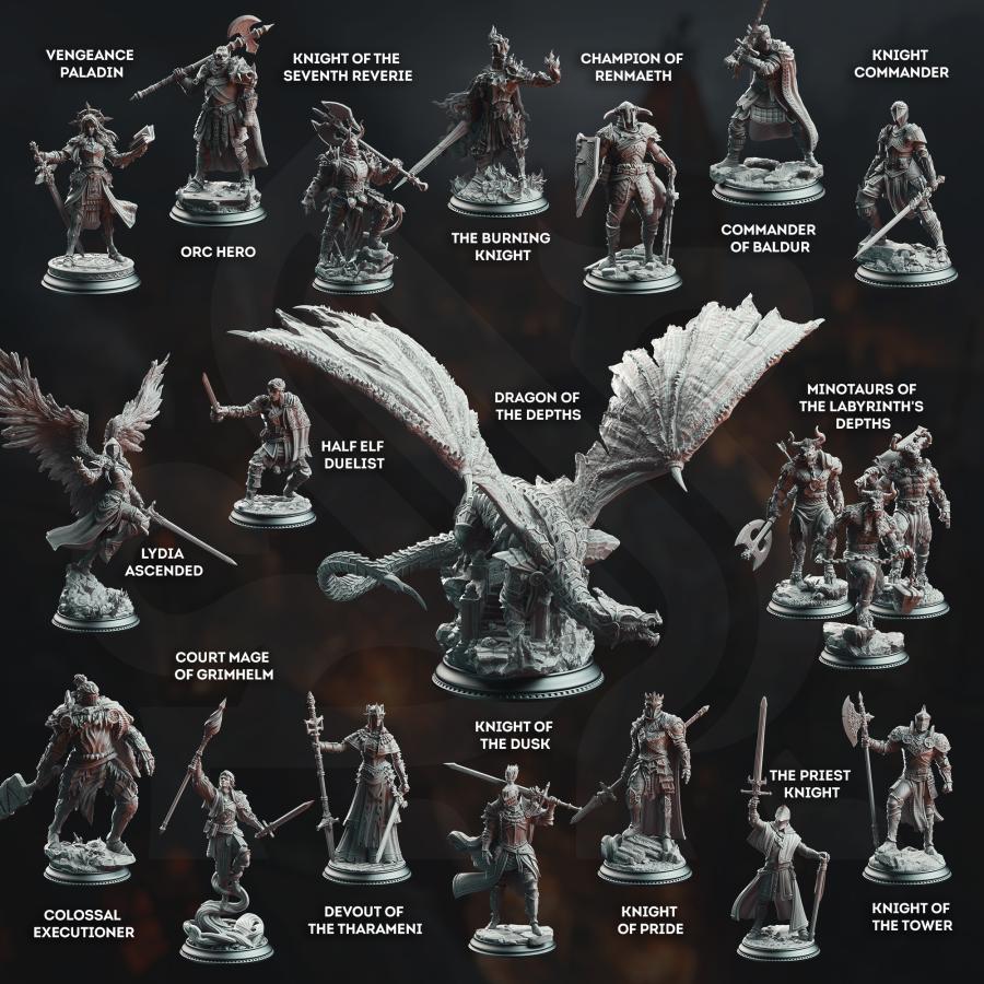 A Grim Siege-Model For DnD miniature [Made to order Send Parcels Within ...